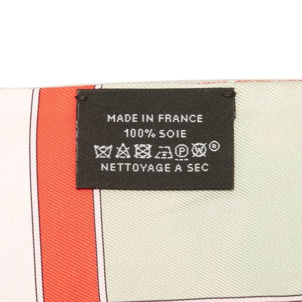 Pre-owned Hermès Camalis Silk Twilly Scarf Orange