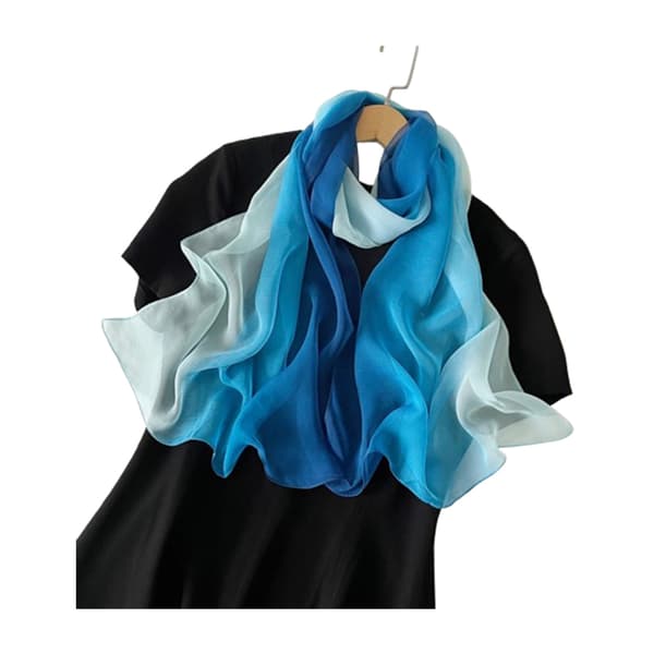 INF Skinnende sjal: Elegant perlechiffon tørklæde