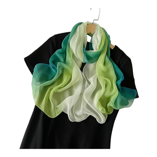 INF Skinnende sjal: Elegant perlechiffon tørklæde