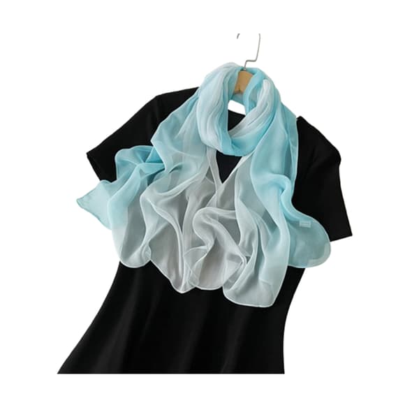 INF Skinnende sjal: Elegant perlechiffon tørklæde