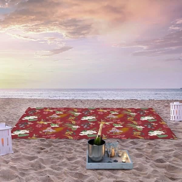 Icehome Botanical multi-use scarf - mått: Sängmått på 150 (240 x 270 cm)