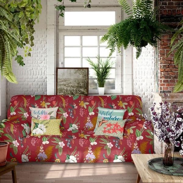 Icehome Botanical multi-use scarf - mått: Sängmått på 150 (240 x 270 cm)