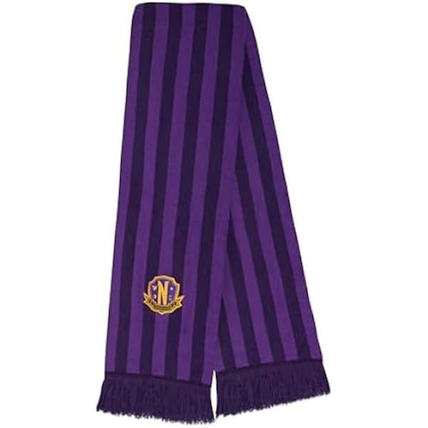 Cinereplicas Scarf Wednesday - Lila scarf from Nevermore Academy - 180cm - Officiell licens