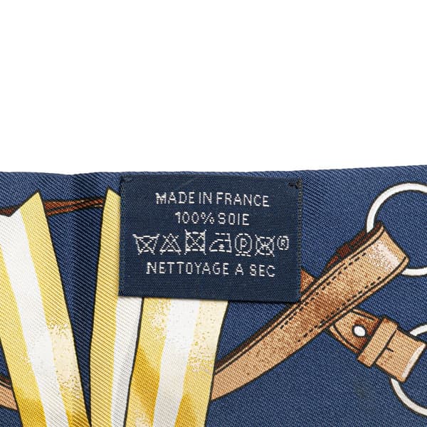 Pre-owned Hermès Jumping Silk Twilly Scarf Blue