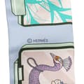 Miniatyrbilde 2 av 6: Pre-owned Hermès Story Silk Twilly Scarf Blue