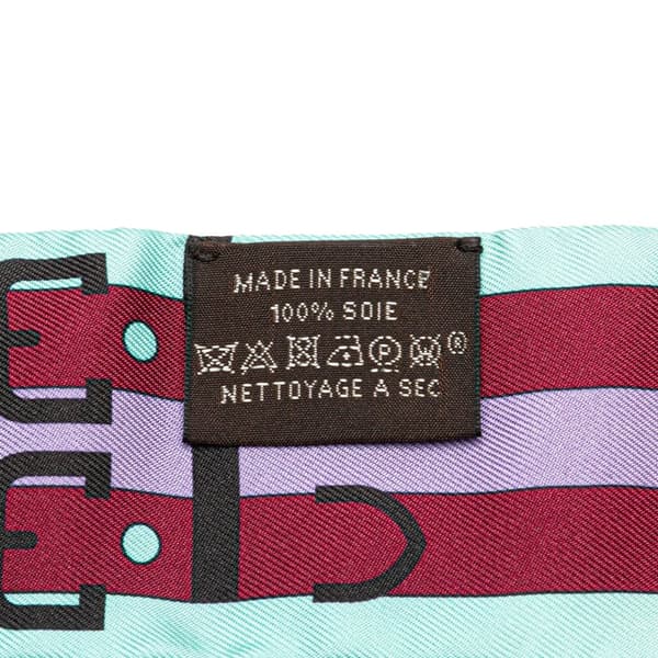 Pre-owned Hermès Rocabar Silk Twilly Scarf Blue