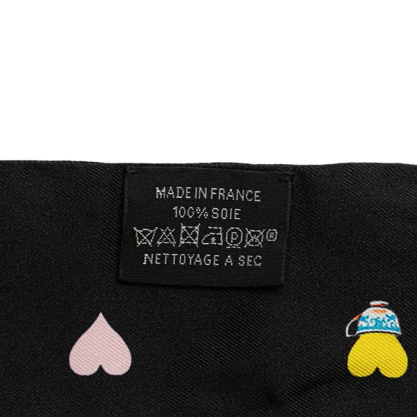 Pre-owned Hermès Tea Time Silk Twilly Scarf Black