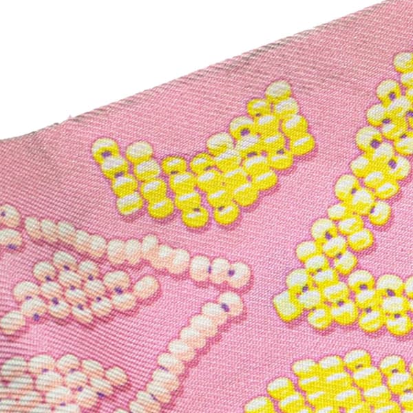 Pre-owned Hermès Kelly En Perles Silk Twilly Scarf Pink