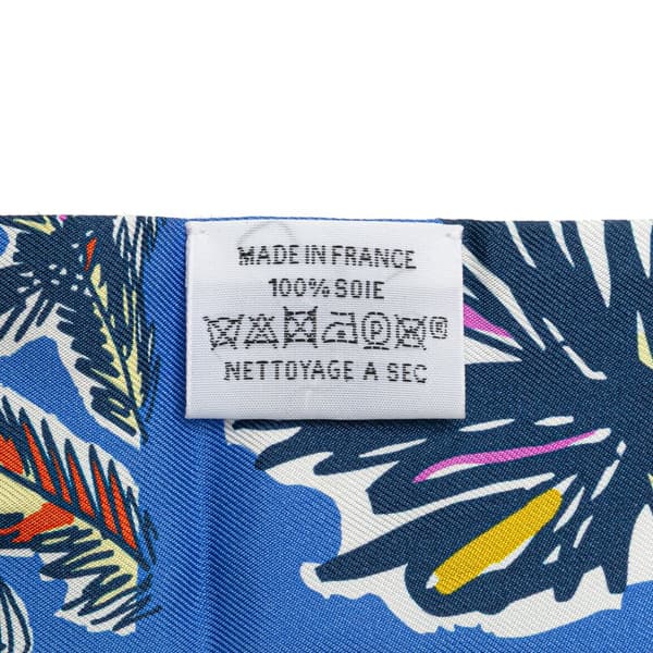Pre-owned Hermès Rayures d'Ete Twilly Silk Scarf Blue
