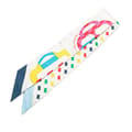 Miniatyrbilde 1 av 6: Pre-owned Hermès Bouclerie Moderne Plumetis Silk Twilly Scarf White