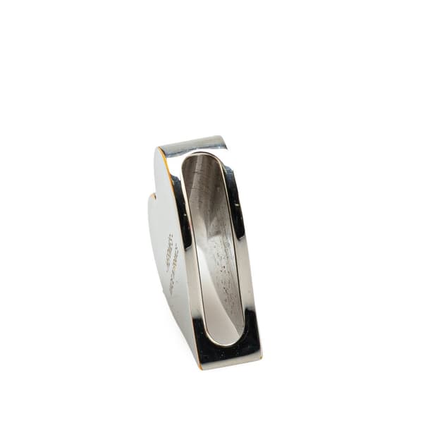 Pre-owned Hermès Palladium Plated Tea Time Heart Twilly Ring Red