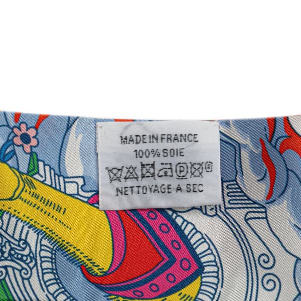 Pre-owned Hermès Sur Mon Nuage Silk Twilly Scarf Pink