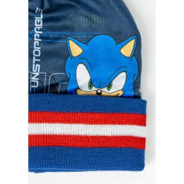 Vinteraccessoarer - CERDA - Sonic - Mössa med pompon - Snood - Matchande handskar
