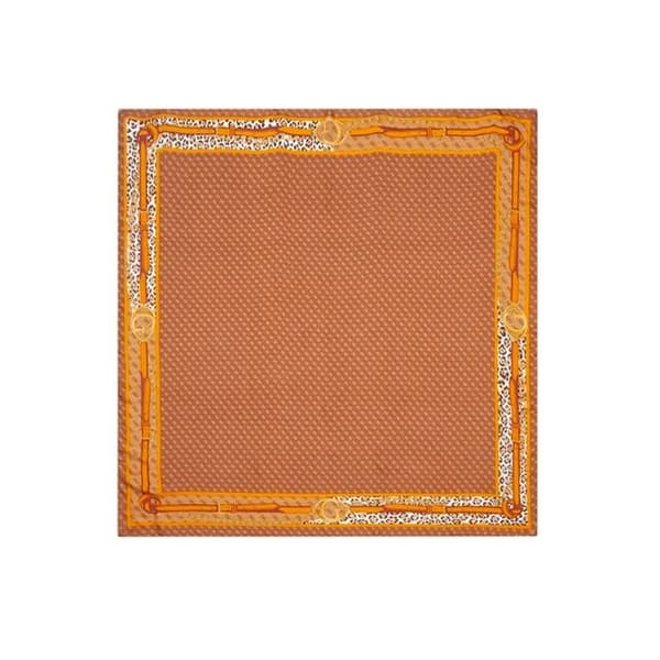 GUESS Echarpe brun orange för kvinnor Noelle Kefiah Scarf 130X130 Brun Logotyp 273581
