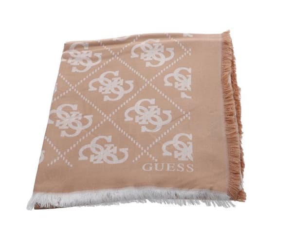 GÅT Écharpe aprikos vit för kvinna och man - Eliette Logo Kefiah Scarf 135X135 Latte Logo 254838