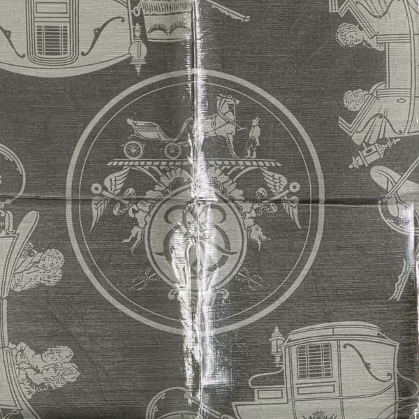 Pre-owned Hermès Ex Libris Glam Silk Scarf Gray