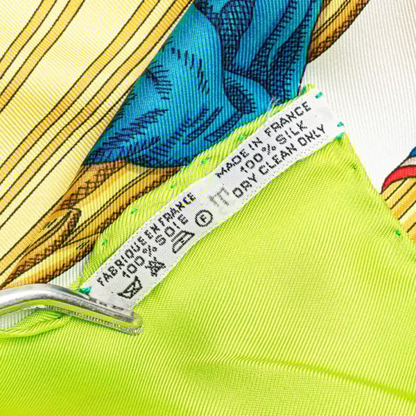 Pre-owned Hermès Republique Francaise Liberte Egalite Fraternite 1789 Silk Scarf Green