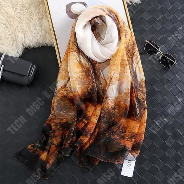 TD® Silk Scarf 130*180cm Solskydd Mångsidigt mode