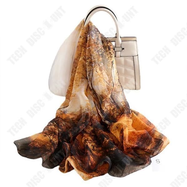 TD® Silk Scarf 130*180cm Solskydd Mångsidigt mode