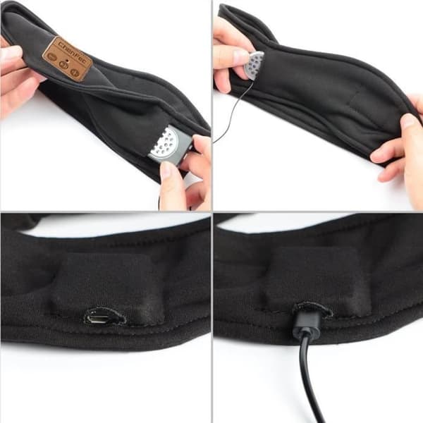Bluetooth Pannband Sport Hårband Löpning Fitness Yoga Svett Svett Bluetooth Musik Pannband