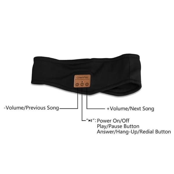 Bluetooth Pannband Sport Hårband Löpning Fitness Yoga Svett Svett Bluetooth Musik Pannband
