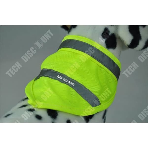 TD® Bandana Hundhalsduk Fluorescerande Gul Husdjur Lysande Säkerhet Vattentät Kläder Solid Tillbehör Haklapp