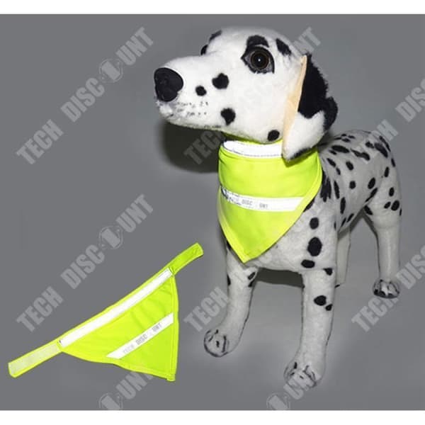 TD® Bandana Hundhalsduk Fluorescerande Gul Husdjur Lysande Säkerhet Vattentät Kläder Solid Tillbehör Haklapp