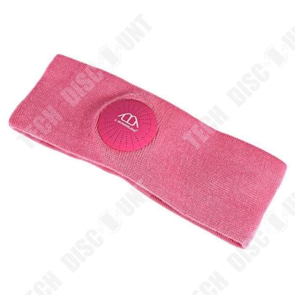 TD® Elektroniskt pannband integrerade hörlurar man kvinna musik sport högteknologiskt pannband rosa färg musikkontroll jogging