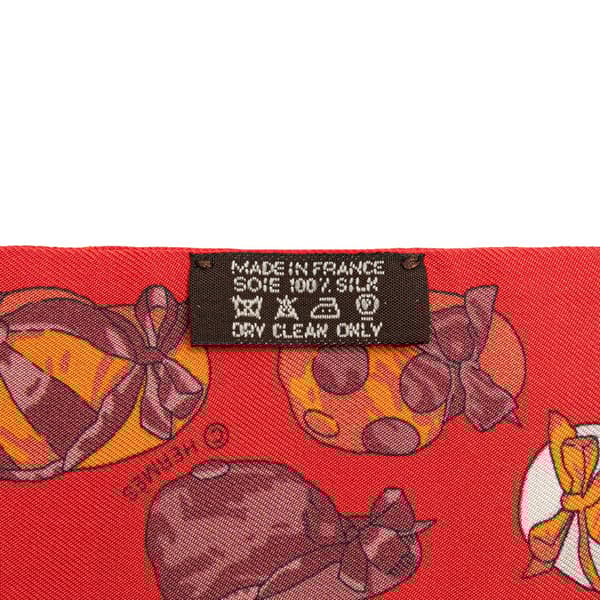 Pre-owned Hermès Jockey Equestrian Hat Silk Twilly Scarf Orange