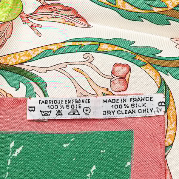 Pre-owned Hermès Pierres D'Orient Et D'Occident Silk Scarf Green