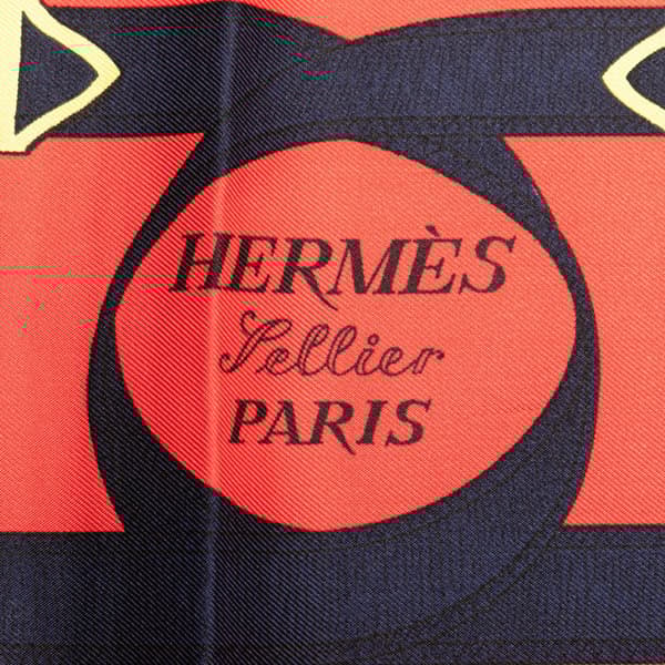 Pre-owned Hermès Eperon d'Or Silk Scarf Red