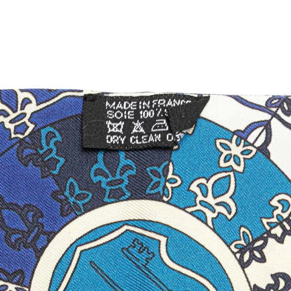 Pre-owned Hermès Tours de Cles Twilly Silk Scarf Gray