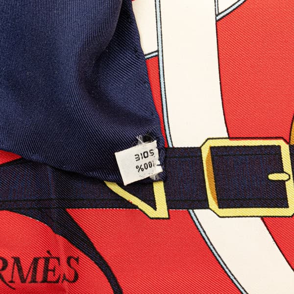 Pre-owned Hermès Eperon d'Or Silk Scarf Red