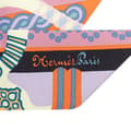 Pikkukuva 3 / 5: Pre-owned Hermès Fantaisie d Etriers Silk Twilly Scarf Blue