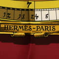 Miniatyrbilde 3 av 5: Pre-owned Hermès Astrologie Dies et Hore Silk Scarf 90 Red