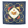 Miniatyrbilde 1 av 8: Pre-owned Hermès Springs Silk Scarf 90 Blue