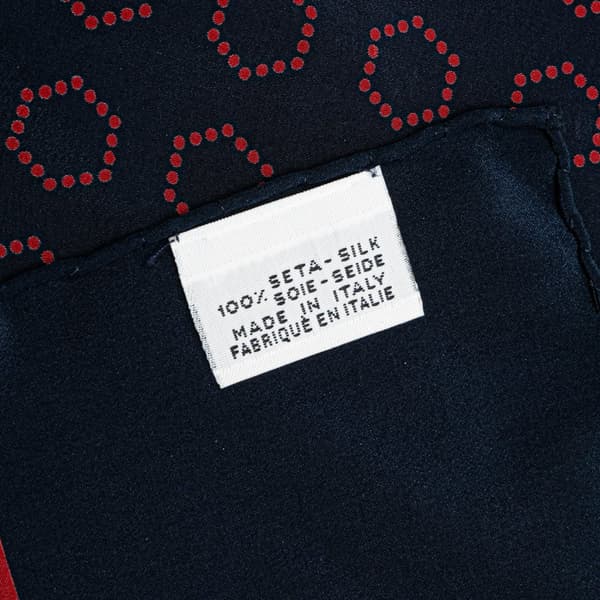 Pre-owned Chanel Hexagon Silk Scarf Black
