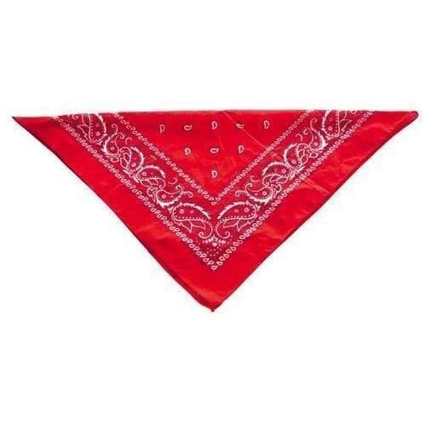 Bandana - Icke specificerad - Röd - 50x50 cm - Blommönster - Vår/Sommar