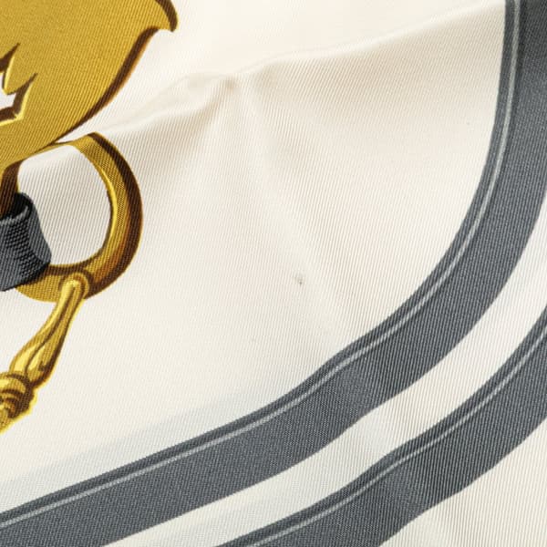 Pre-owned Hermès Brides de Gala Silk Scarf White