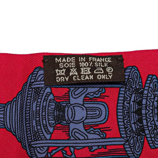 Pre-owned Hermès Merveilleuses Lanternes Twilly Silk Scarf Red