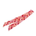Pikkukuva 1 / 5: Pre-owned Hermès Bolduc Au Carre Silk Twilly Scarf Pink