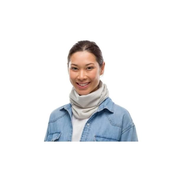 Halsduk - BUFF - Lätt solid - Merino - Dam - Höst/Vinter - Vit