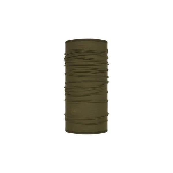 Merino Lättvikts Solid Olive Snood - Buff