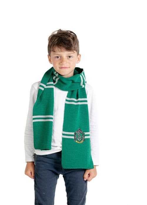 Echarpe - halsduk - cheche - snood Ciao - 31451 - Original Slytherin-scarf från Harry Potter med broderad emblem