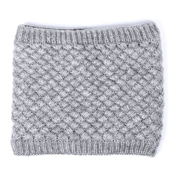 1 stycke varm borstad stickad halsduk för män och kvinnor stickad hals damask Wrap loop sjal halsduk [6553849]