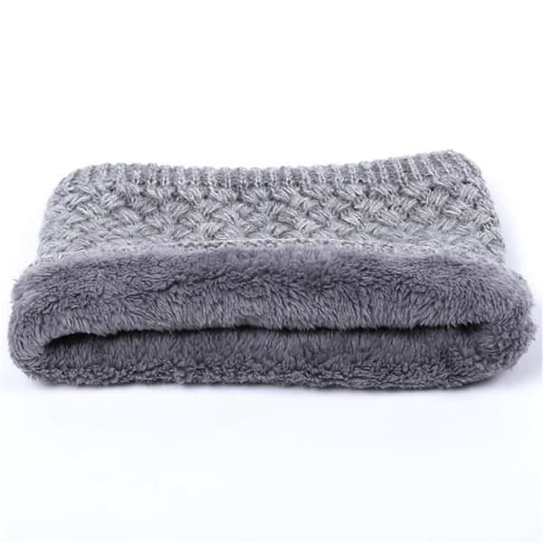 1 stycke varm borstad stickad halsduk för män och kvinnor stickad hals damask Wrap loop sjal halsduk [6553849]