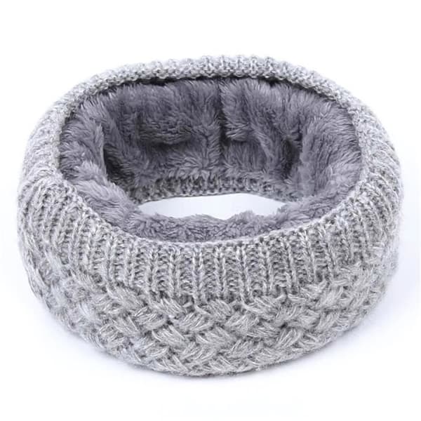 1 stycke varm borstad stickad halsduk för män och kvinnor stickad hals damask Wrap loop sjal halsduk [6553849]