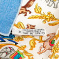 Miniatyrbilde 3 av 4: Pre-owned Hermès Chasse en Inde Silk Scarf Blue