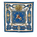 Miniatyrbilde 1 av 2: Pre-owned Hermès Lvdovicvs Magnvs Silk Scarf Blue