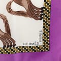 Miniatyrbilde 4 av 7: Pre-owned Hermès Harnais Francais Premier Empire Silk Scarf White